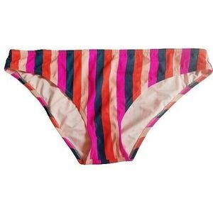 Shade & Shore Bikini Swimsuit Swim Bottom XL Striped Orange Pink Gray NWOT